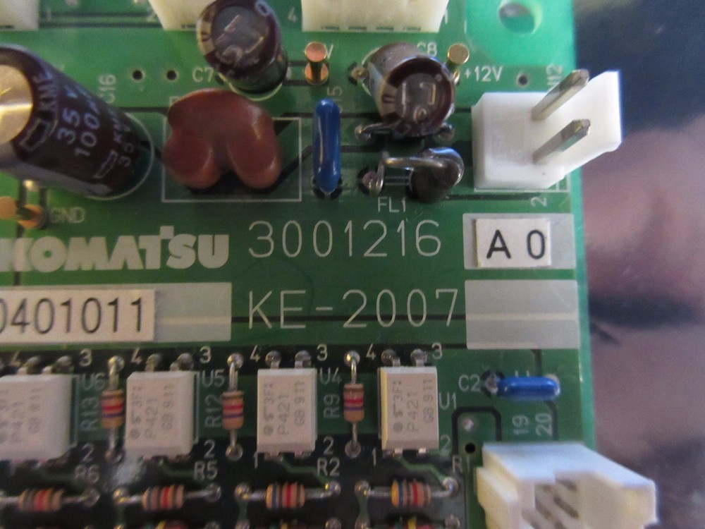 Komatsu 3001216A0 KE-2007 Interface Board PCB Used Working