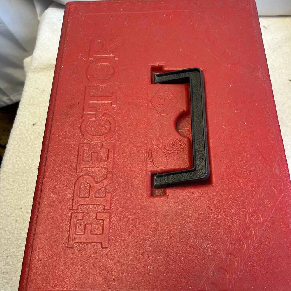 Vintage 1970’s Gabriel ERECTOR SET in Red Plastic Case