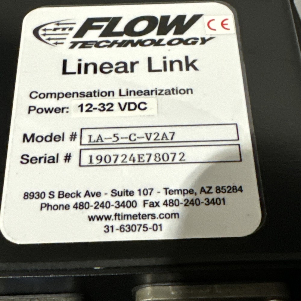 FTI FLOW Technology LA-5-C-V2A7 Compensation Linearization Linear Link