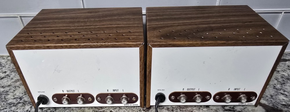Olson HF-176 Stereo Frequency Response Controller EQ Pair Tested Clean Japan