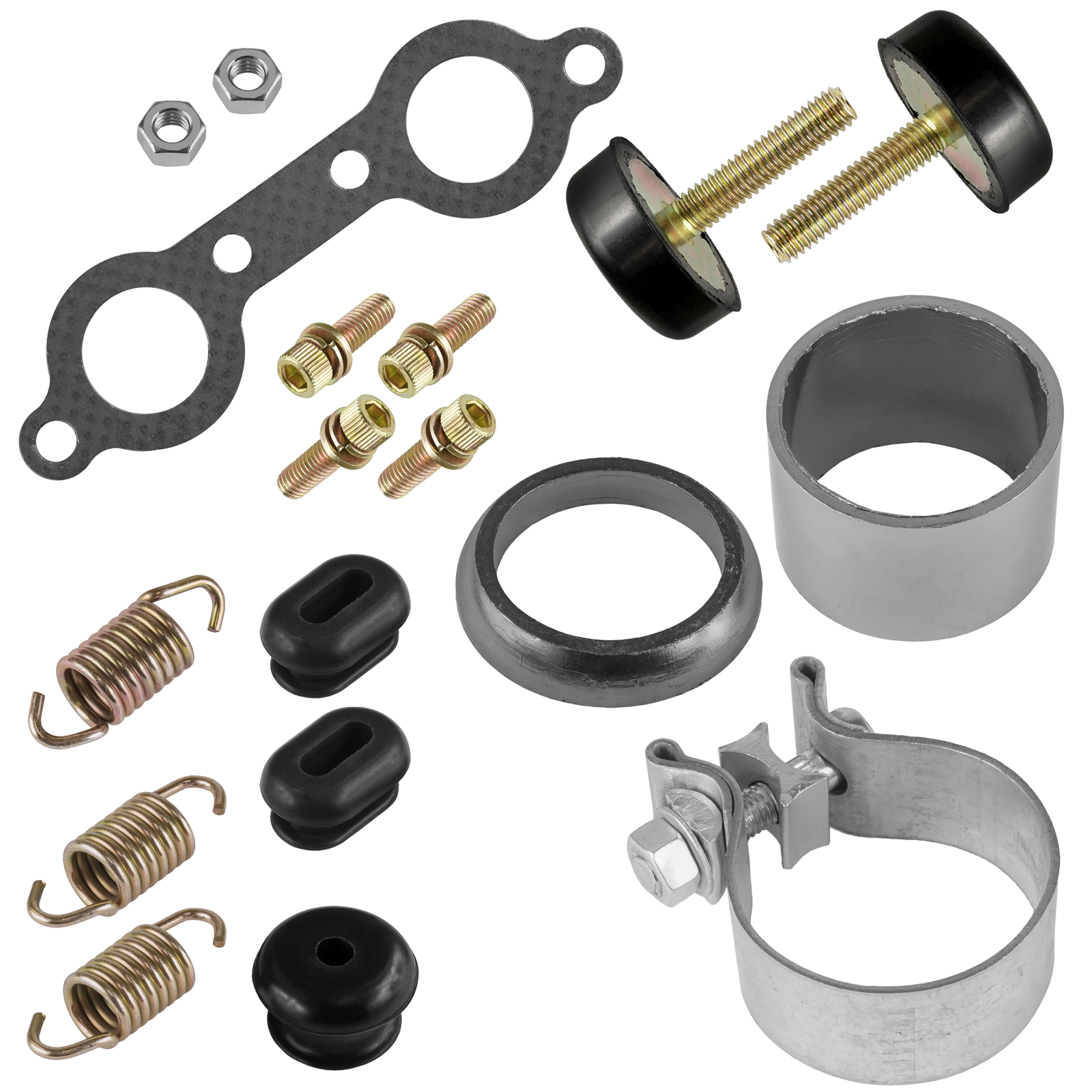 Exhaust Muffler Silencer Kit for Polaris RZR 800 / S 800 / 4 800 EFI EPS 2008-12