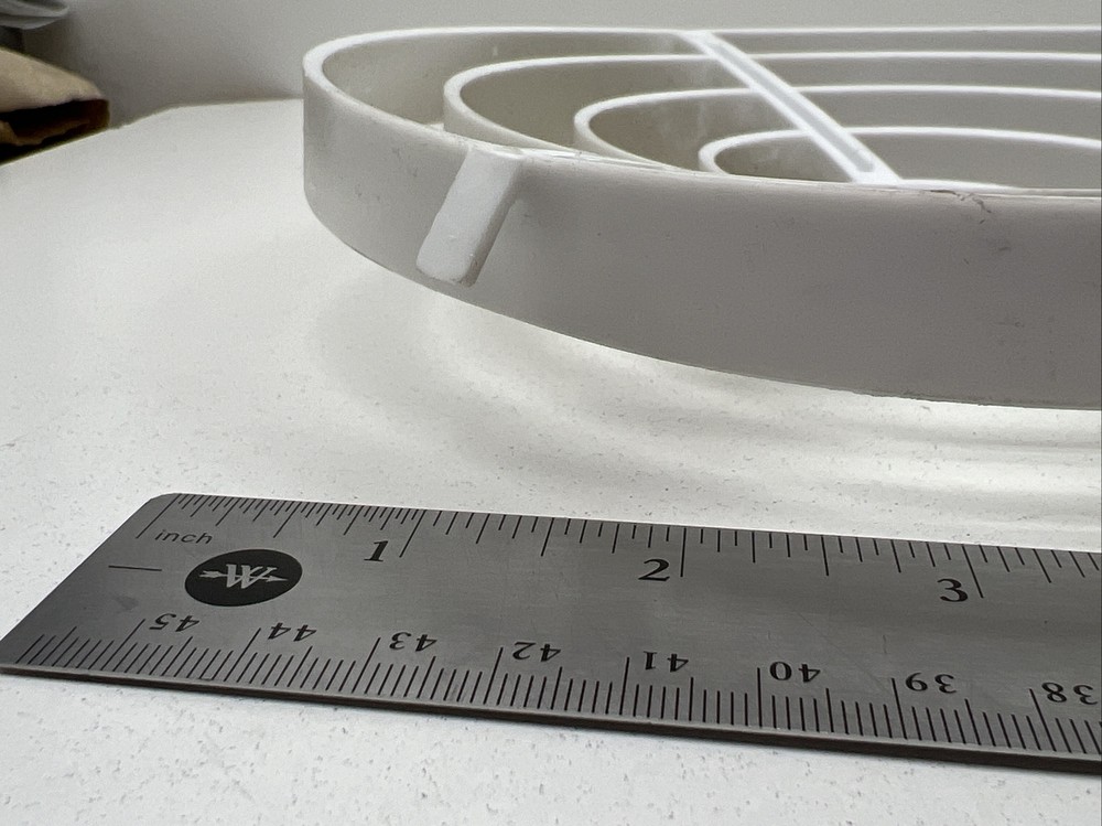 Luxo Task Lighting Fixture Plastic 5-Ring Louver Shade Lens Bulb Protector