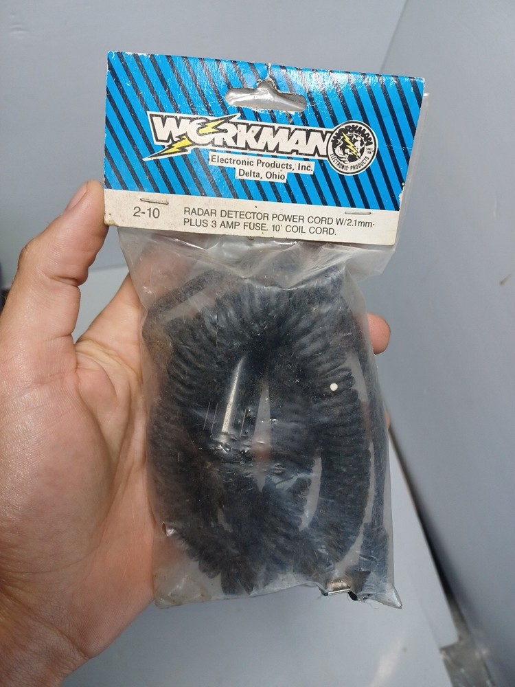 Workman Radar Detector Power Cord 2-10