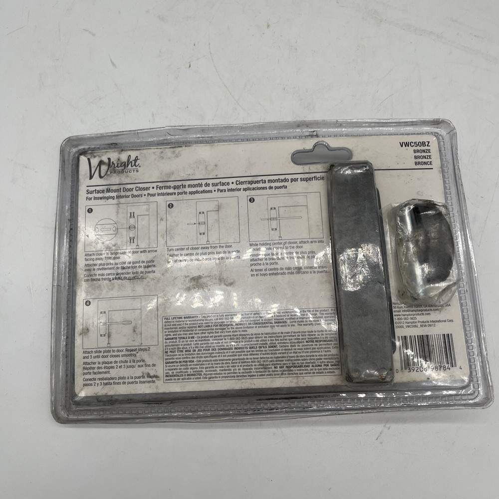 Wright Products Surface Mount Vertical Door Closer (VWC50BZ)