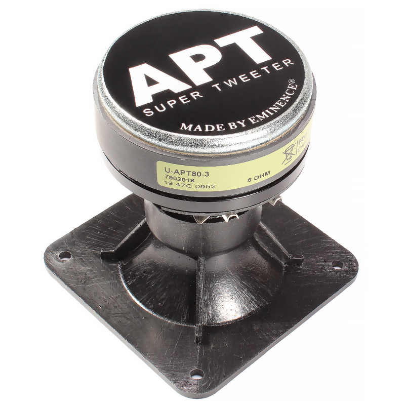 Supertweeter, Eminence®, APT:80, 35W, 8Ω, 80˚ Conical Dispersion