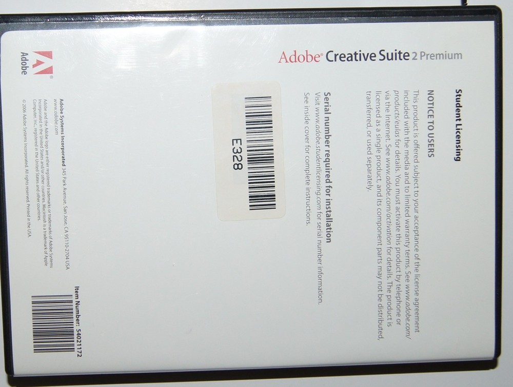 Adobe Creative Suite 2 Premium Education Edition 88-Disc Set for MAC