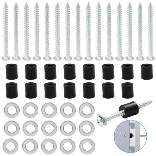 24 Set (72 Pieces) Pegboard Mounting Kit, Pegboard Spacers Pegboard