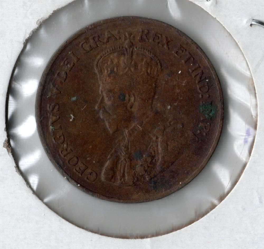 Coin Canada 1 Cent 1933 KM28