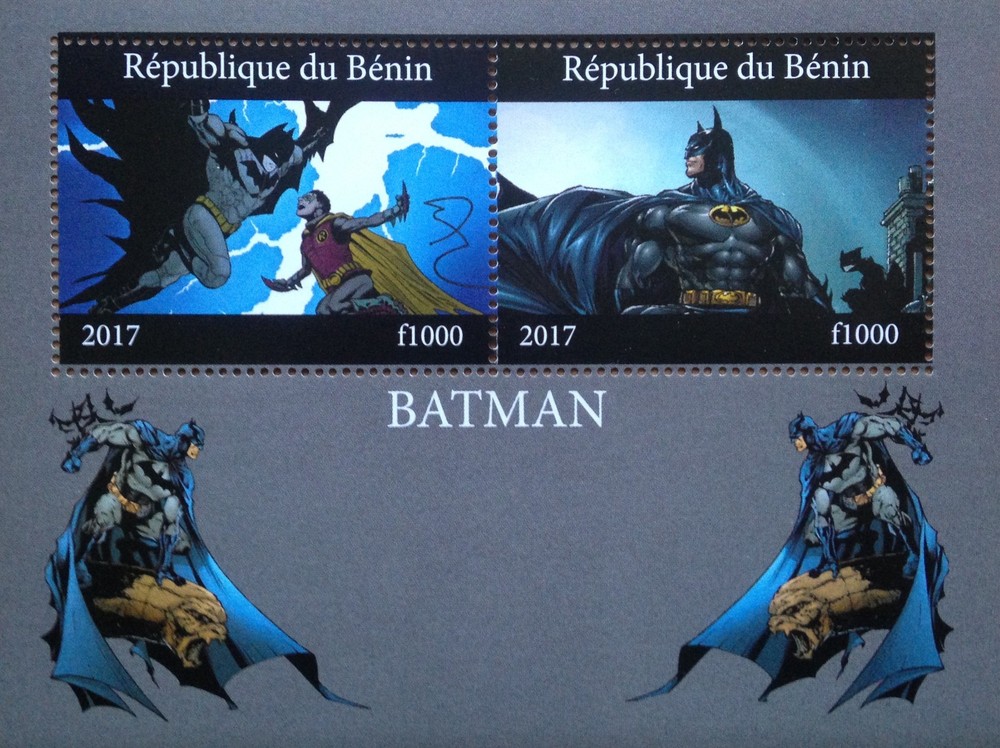 Batman 2017 MNH stamp sheet