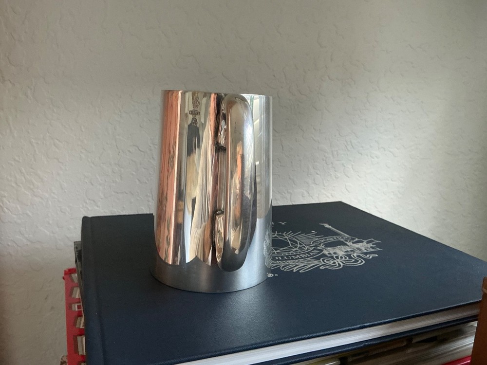 Vintage Walker & Hall Sheffield Trophy Silver Plate 1 Pint Tankard Mug 1934