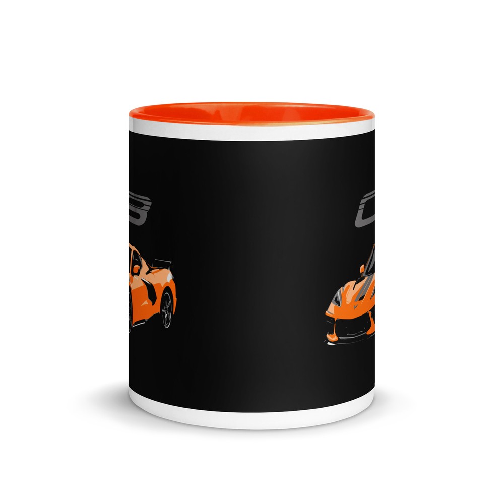 Amplify Orange 2022 Corvette C8 Owner Gift Mug with Color Inside