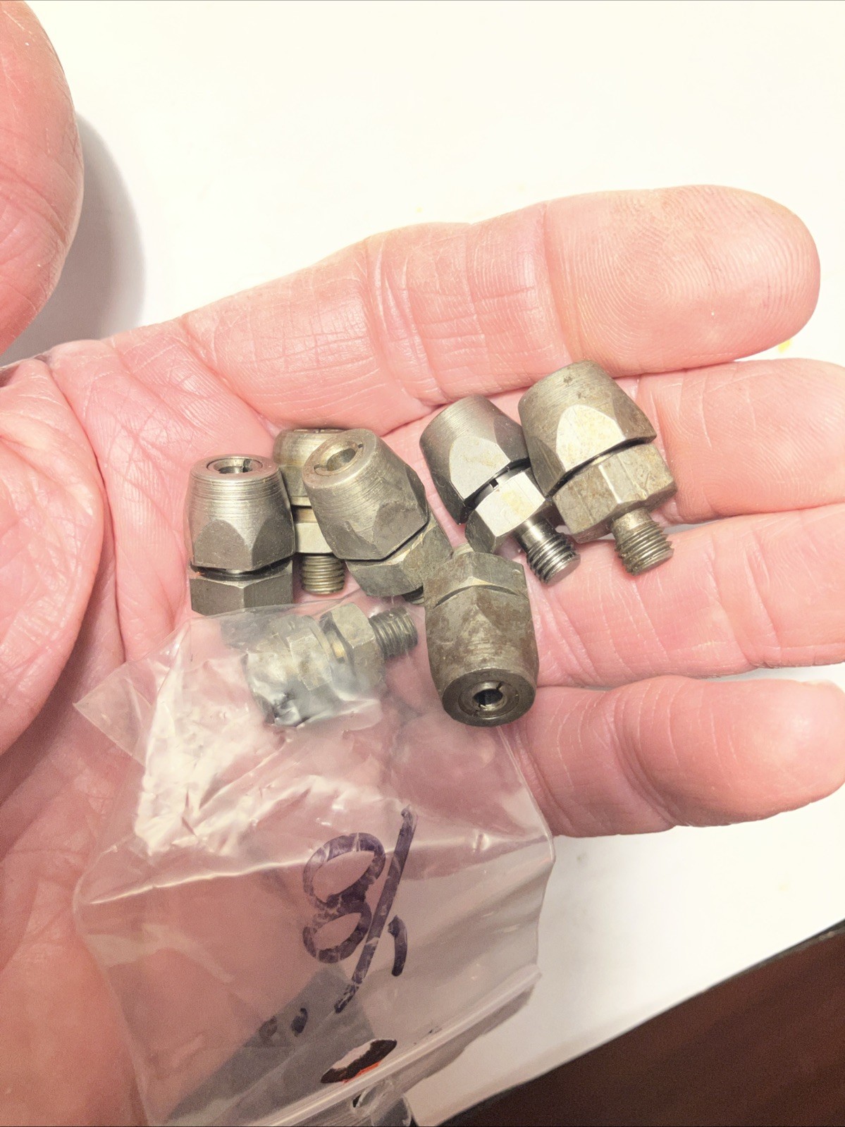 Vintage Aircraft Aviation Tool Threaded Angle Drill Bit Reamer Collets Holder