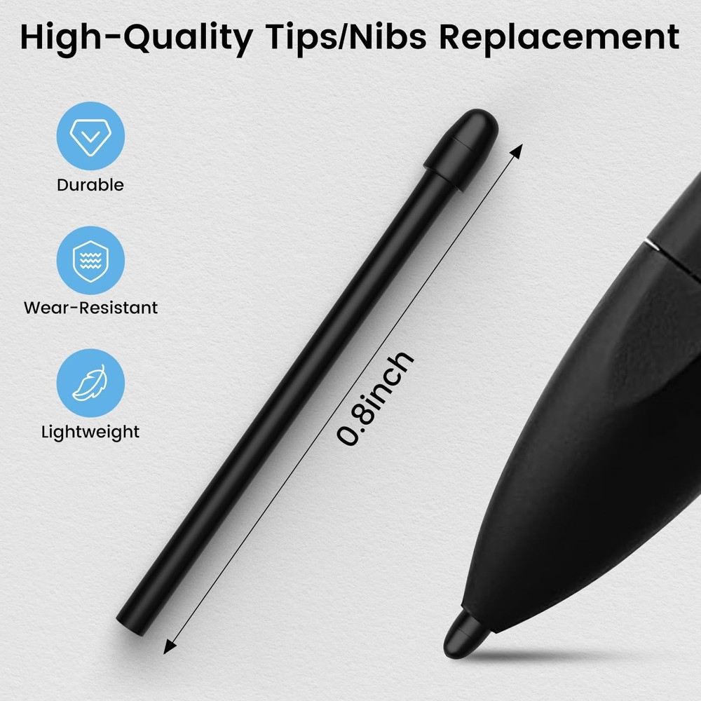 10PCS Replacement Tips for Remarkable 2, Durable Pen 10pcs, Black