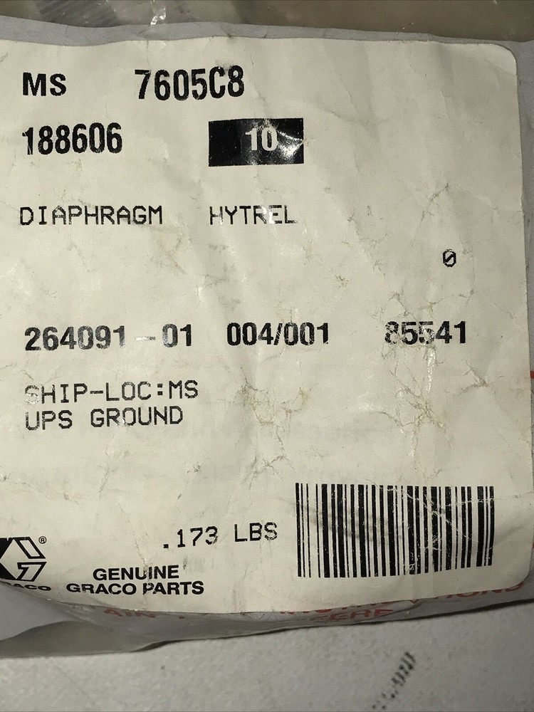 Graco 188606 Diaphragm Hytrel