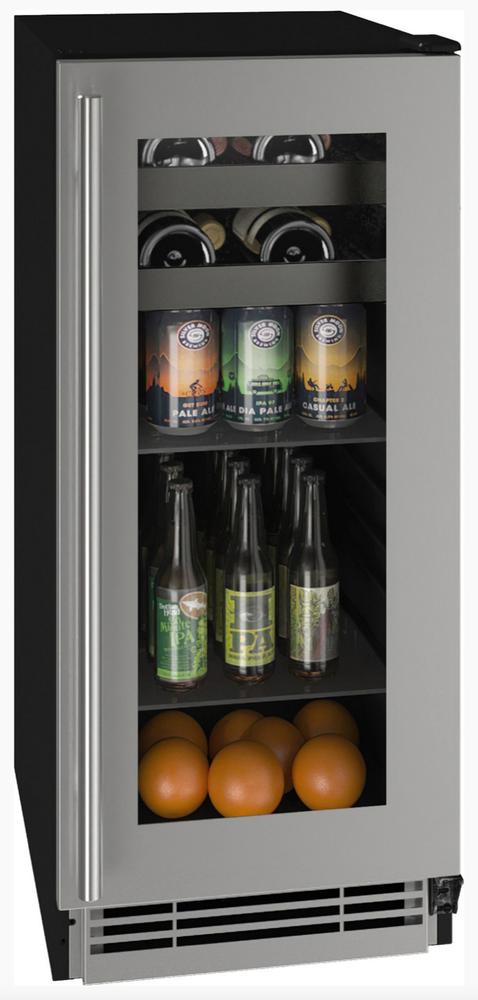 U-Line 15" Compact Refrigerator Wine Cooler 2.9 cu UHBV115-IS01A PANEL READY