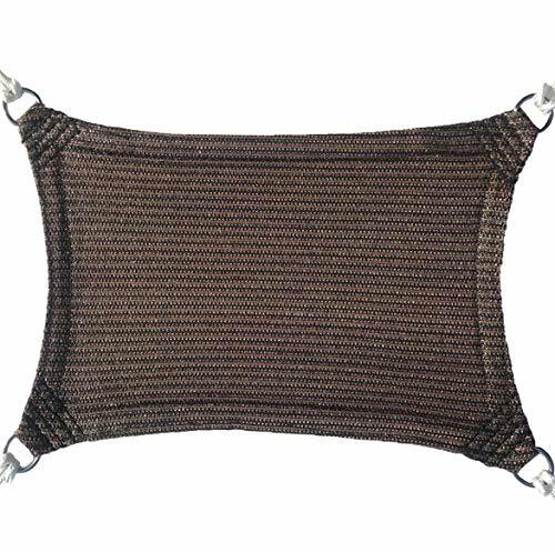 Brown Curved Rectangular Sun Shade Sail UV Blocking Outdoor Canopy Awning Patio