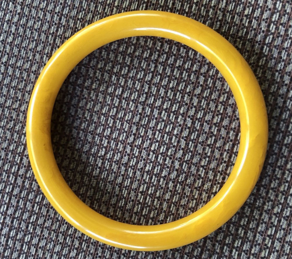 Two Beautiful Vintage Butterscotch Bakelite Bangle Bracelets