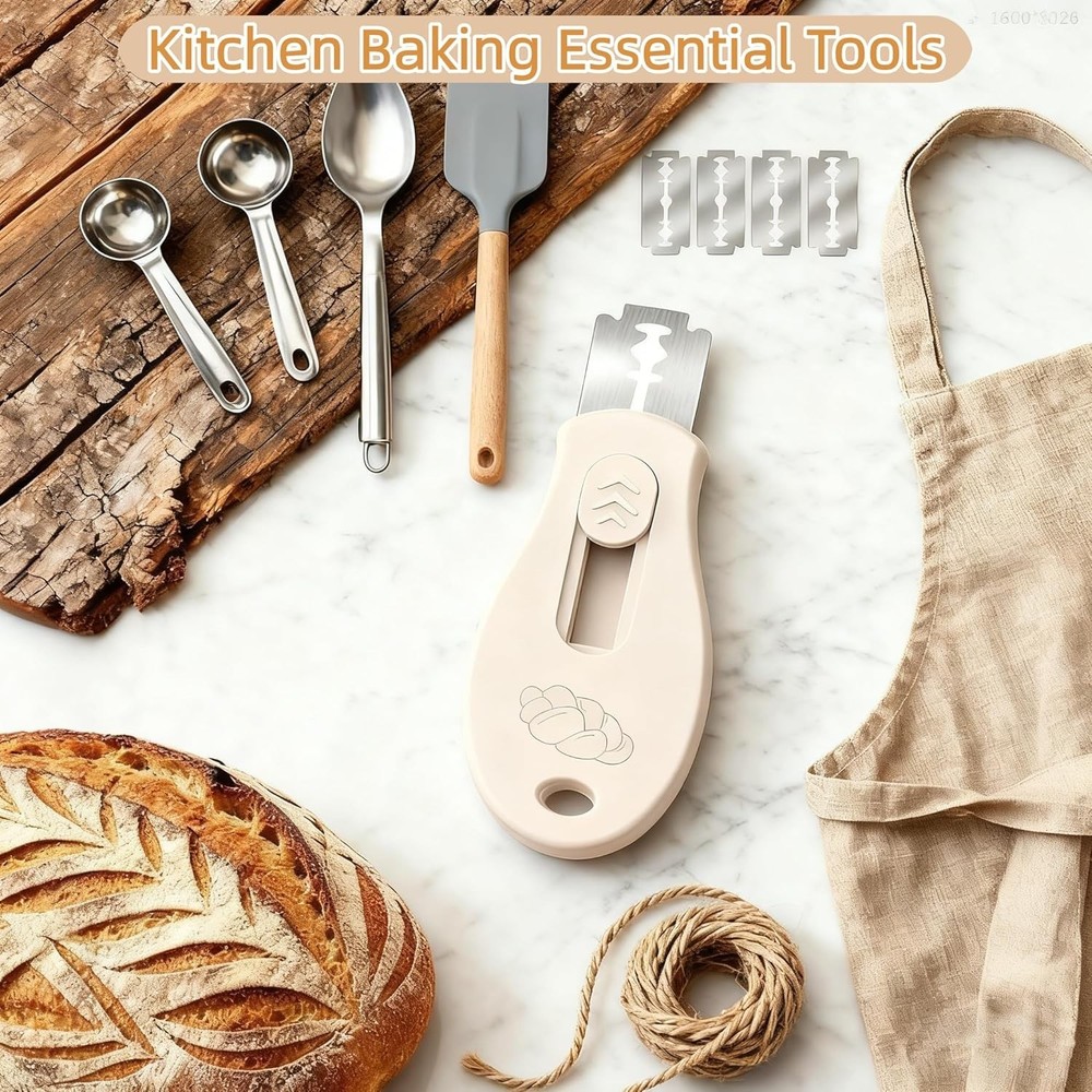 Bread Lame Sourdough Scoring Tool, Extractable & Magnetic Bread Scoring Tool,...