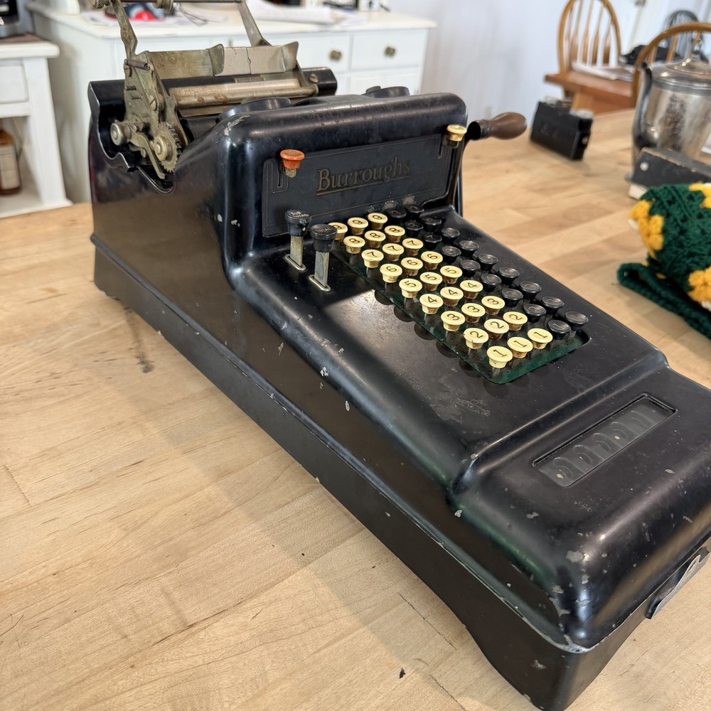 Antique Burroughs Mechanical Adding Machine