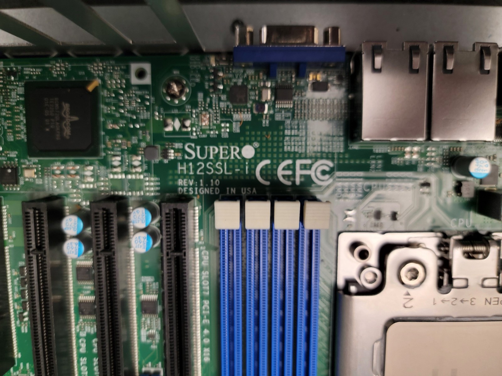 Combo: Supermicro H12SSL-i ATX + AMD EPYC 7V13 ES 64-core + XXV710 2x25G SFP28