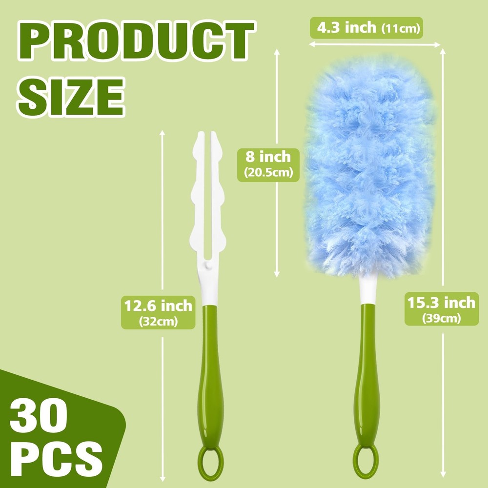 Heavy Duty Duster Refills Compatible with Swiffer, Duster Kit with 30 PCS Ref...