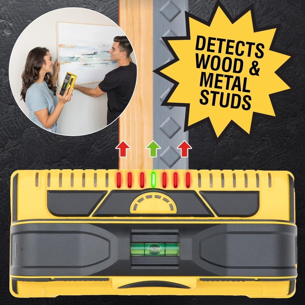 Accurate 13-Sensor Stud Finder for Wood & Metal - ProSensor M210 Compact Tool