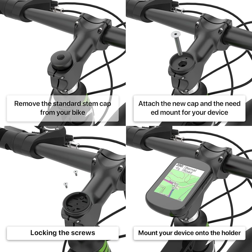 Bike Mount for Garmin - [4-Pack] Replacement Adapter Insert Compatible with Garm