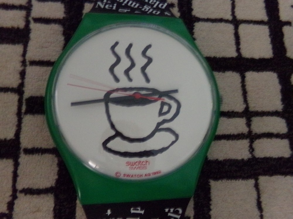 HTF Swatch Cappuccino Maxi Watch Wall clock Works
