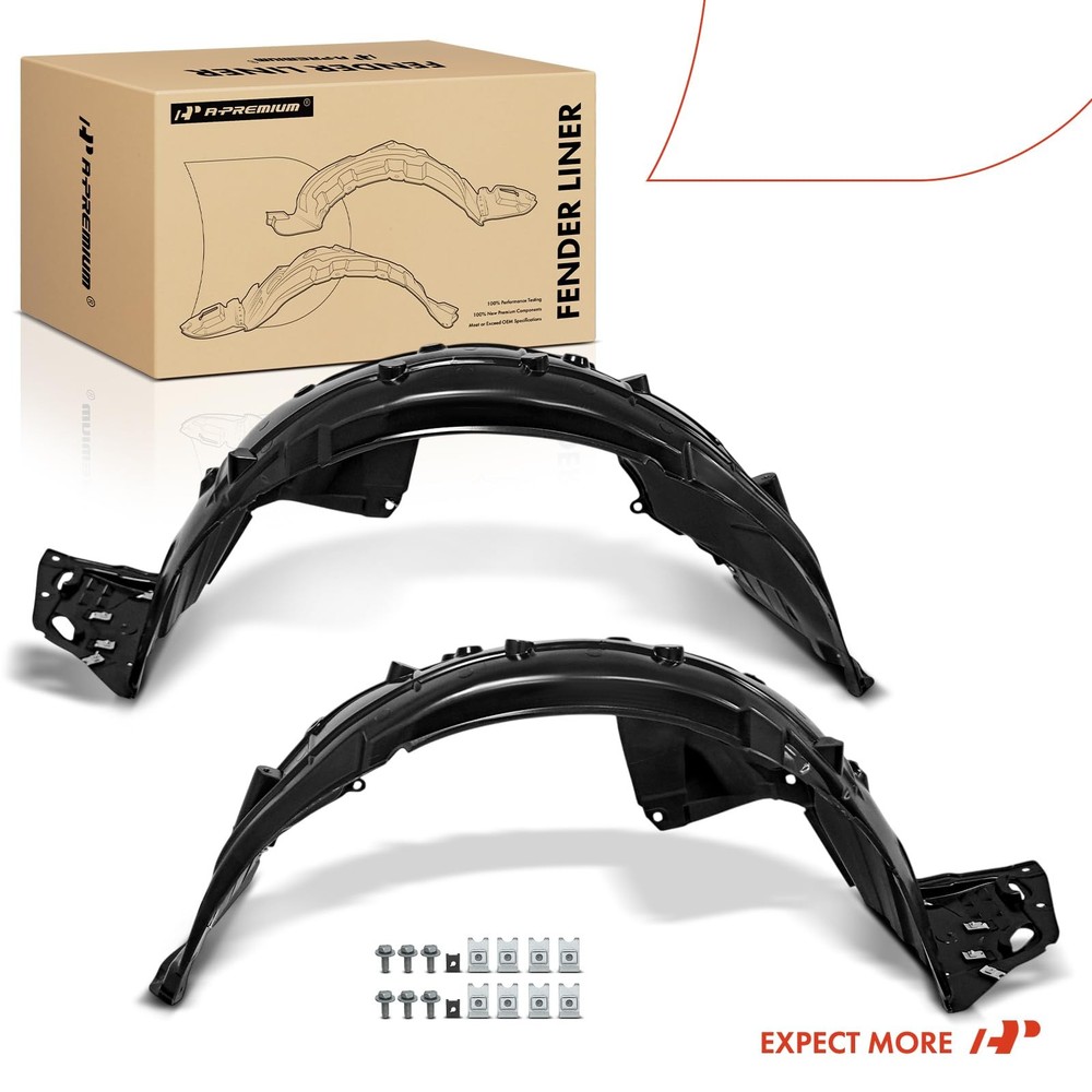 Front Inner Fender Liners with Clips Civic 2017-2019 Hatchback