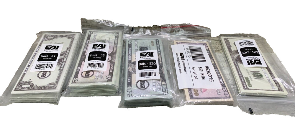 EAI Education Hands On Math Money Bills Grade 3