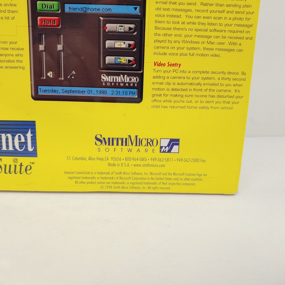 Internet CommSuite Smith Micro PC Software Program New Big Box 1998