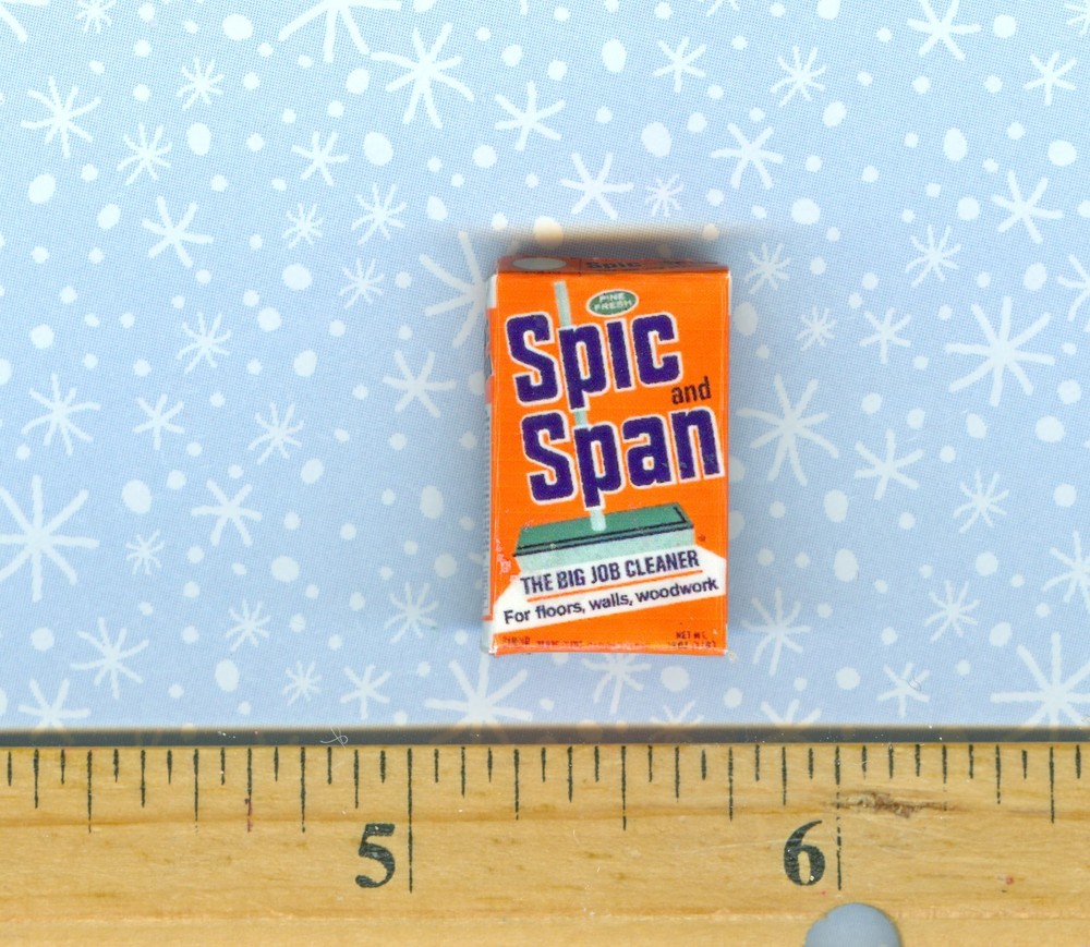 DOLLHOUSE miniature Spic n Span for floors BOX