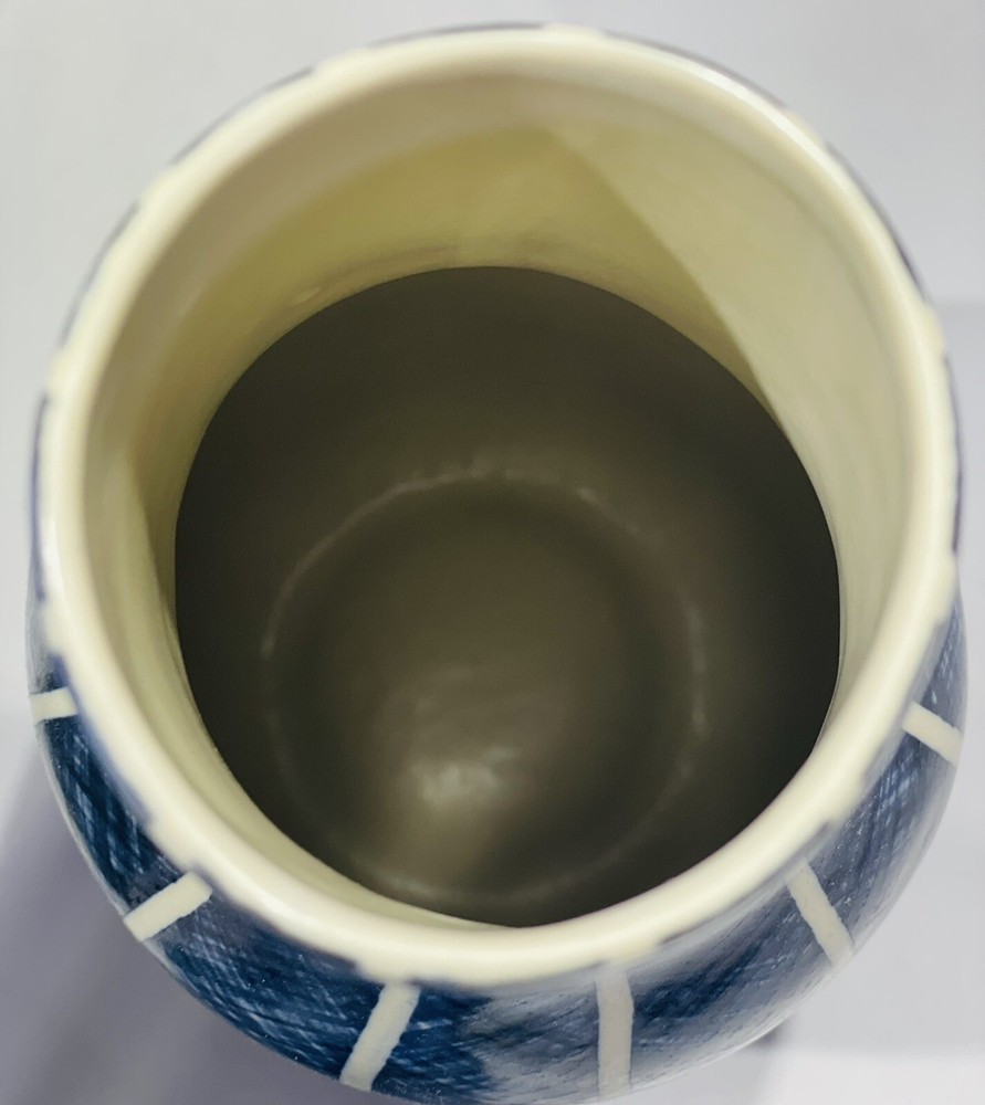 3 Vase Decor Made In Thiland Blue Pattern