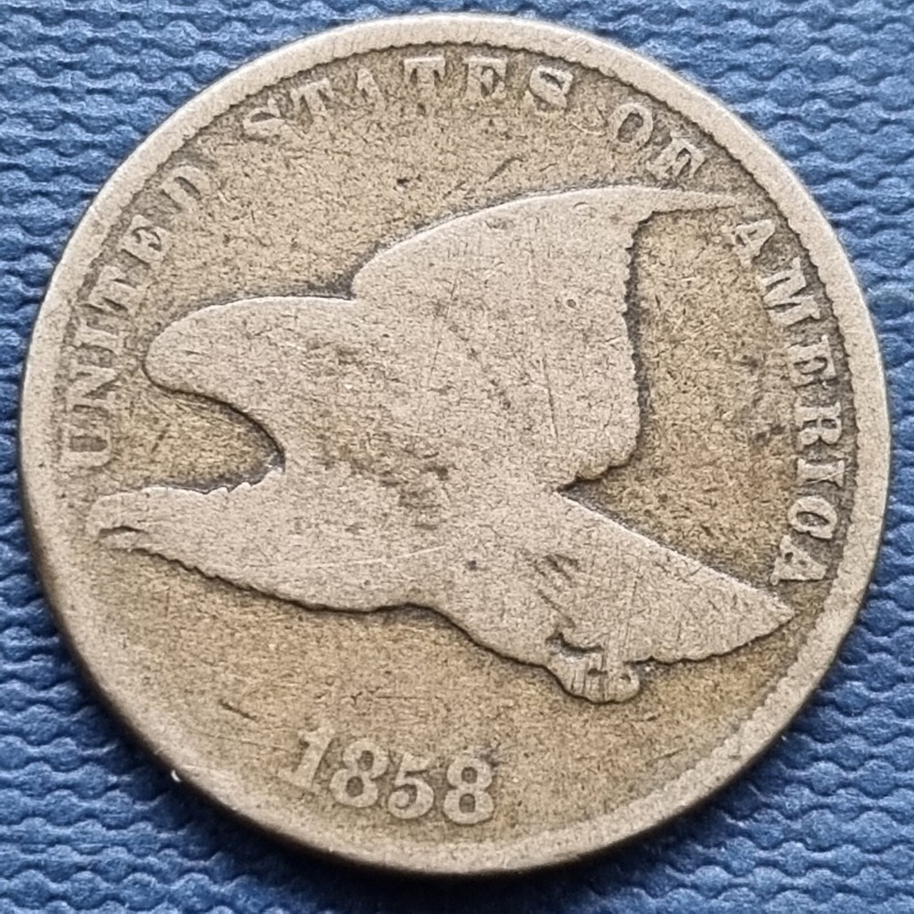 1858 Flying Eagle Cent 1c Circulated #70044