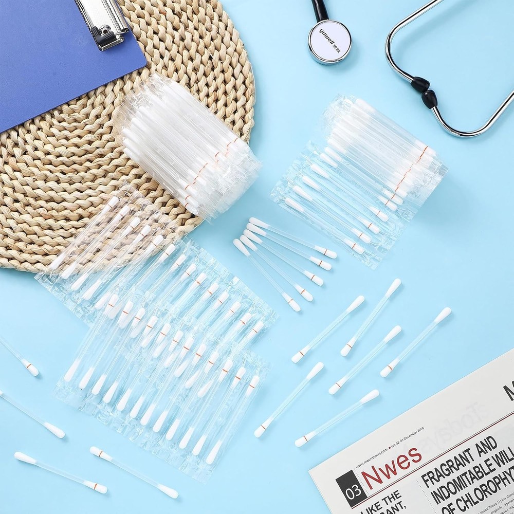 Hoolerry 200 Pcs Piercing Aftercare Swabs Disposable Individually Packaged...