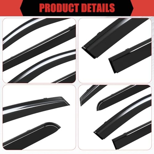Window Visors Rain Guards Compatible with 2025 2026 Chevrolet/Chevy Equinox