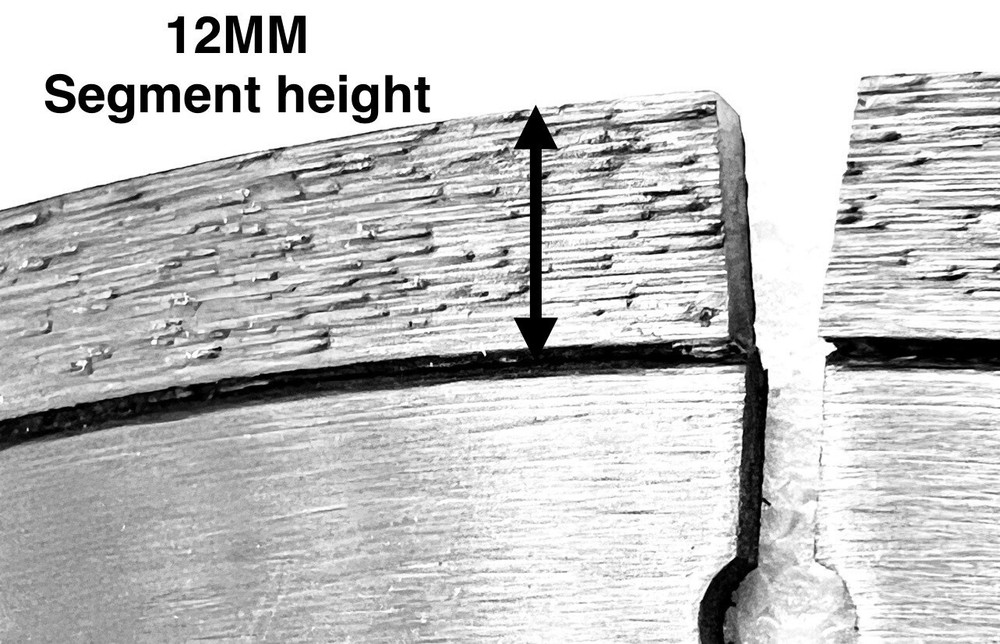 8'' Premium Segmented 12mm diamond blade for Masonry, stone, concrete (3 pack)