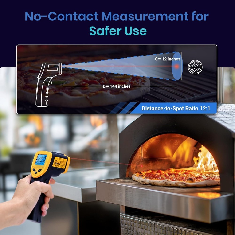 New Infrared Thermometer - Yellow - Advanced - Digital
