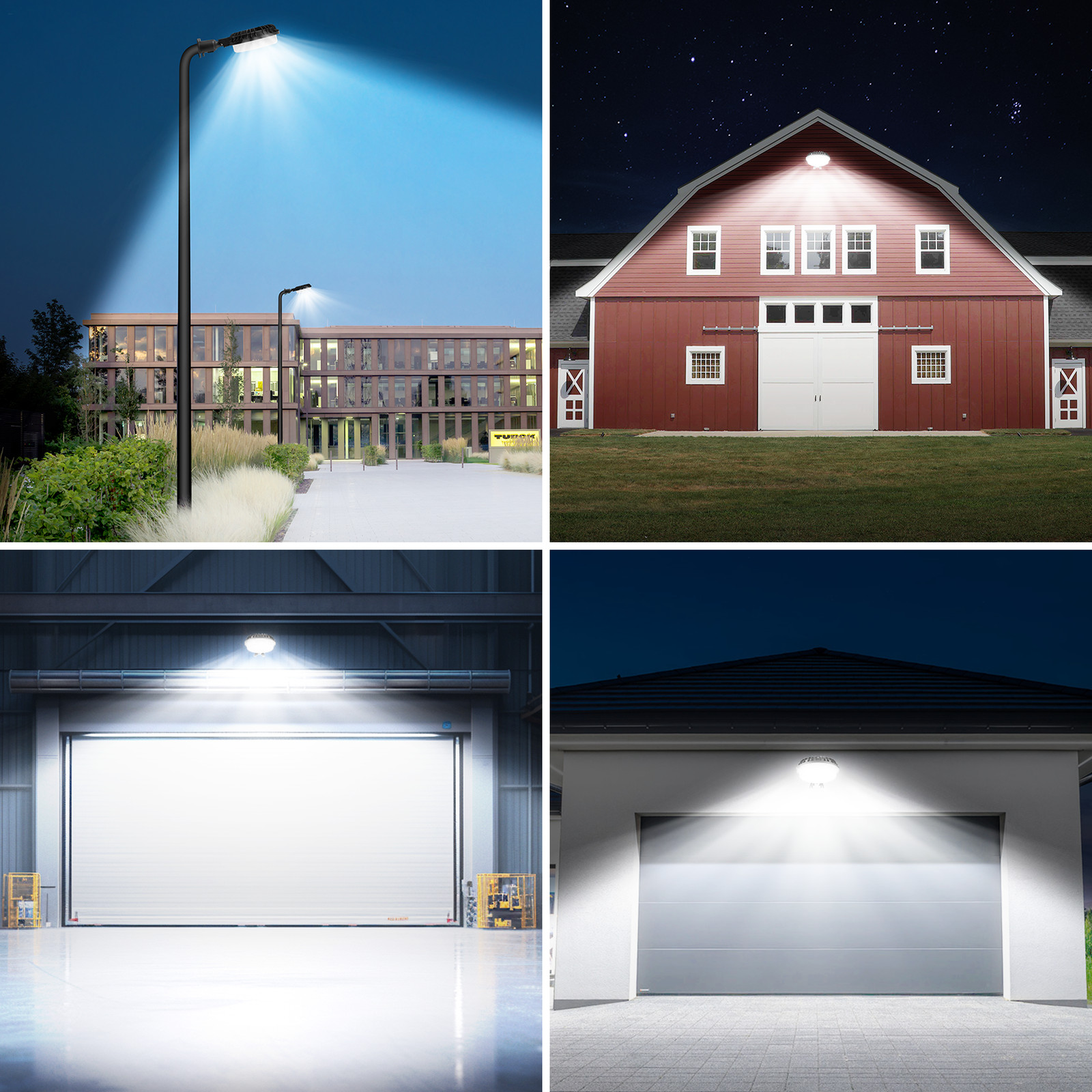 300W LED Barn Light Dusk to Dawn Lamp Outdoor Yard Street Flood Light waterproof