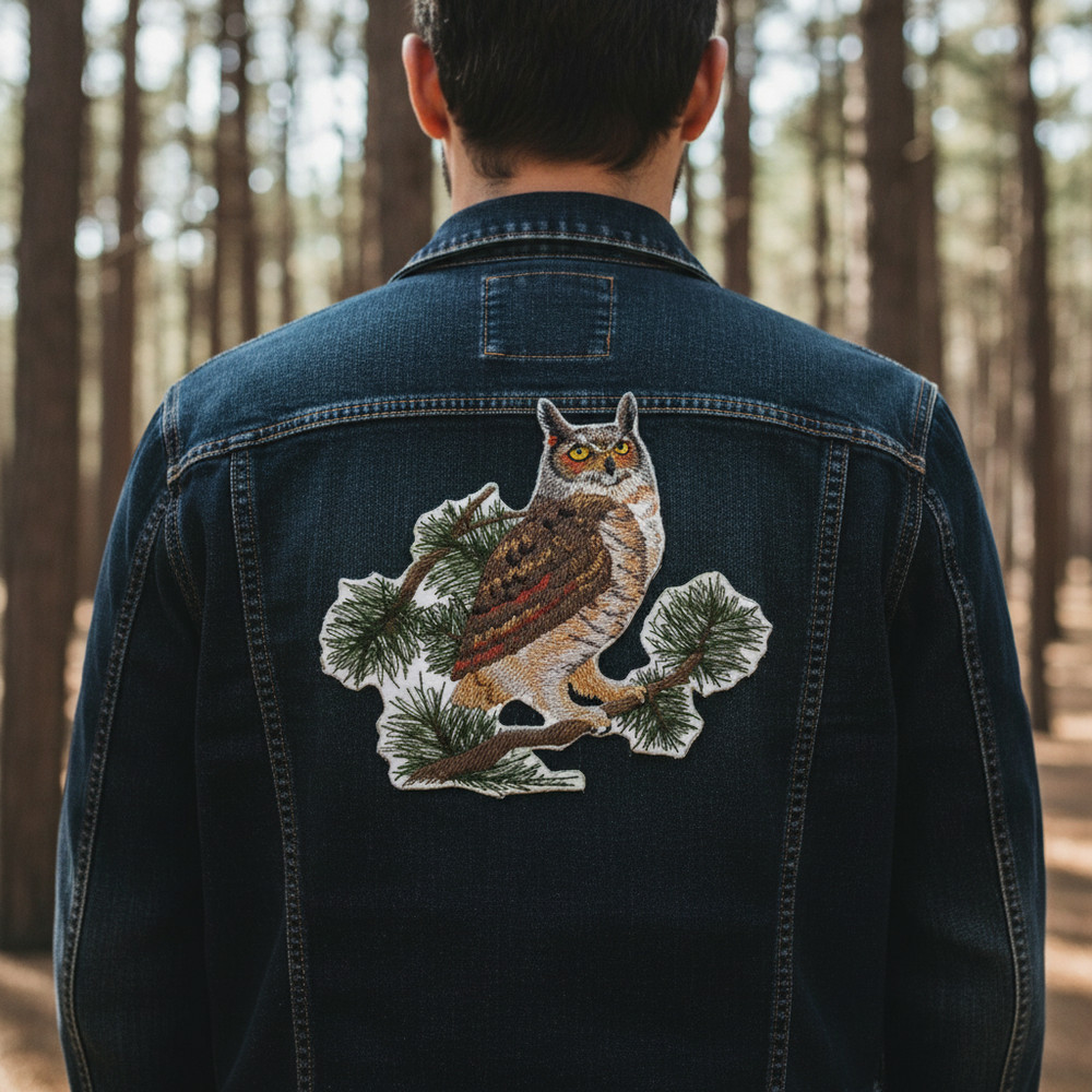 Great Horned Owl Embroidered Patch