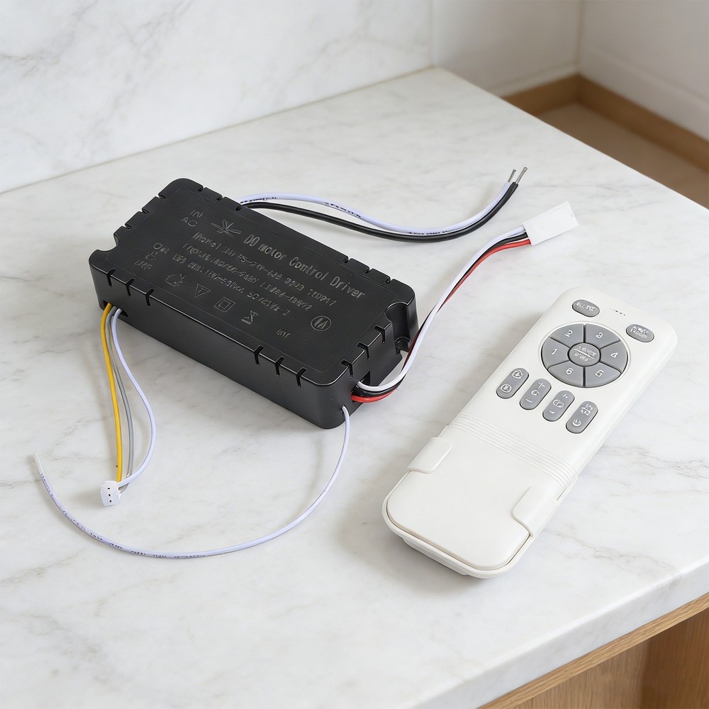 Bedroom Fan Light Conversion Kit with Remote Control No Dimming Receiver