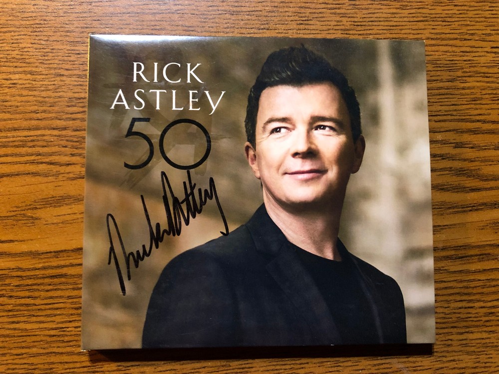 RICK ASTLEY signed 50 CD NEW NICE