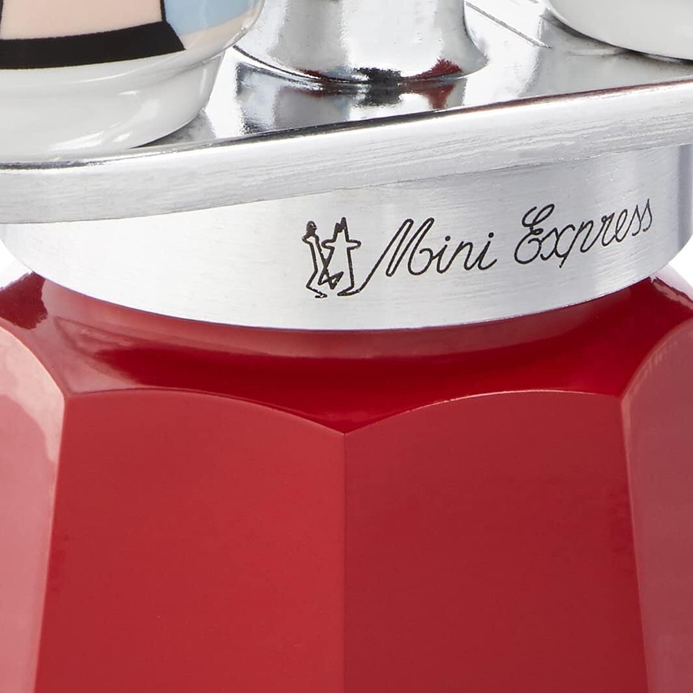 Mini Express Magritte: Mocha set including 2 cups coffee maker + 2 glasses