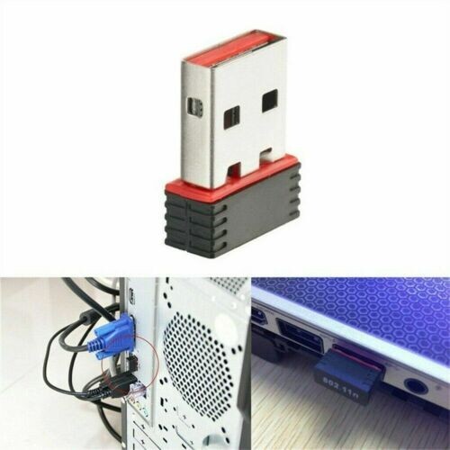 2 x USB WiFi Wireless Adapter Mini Network 300Mbps Windows MAC Linux 802.11n