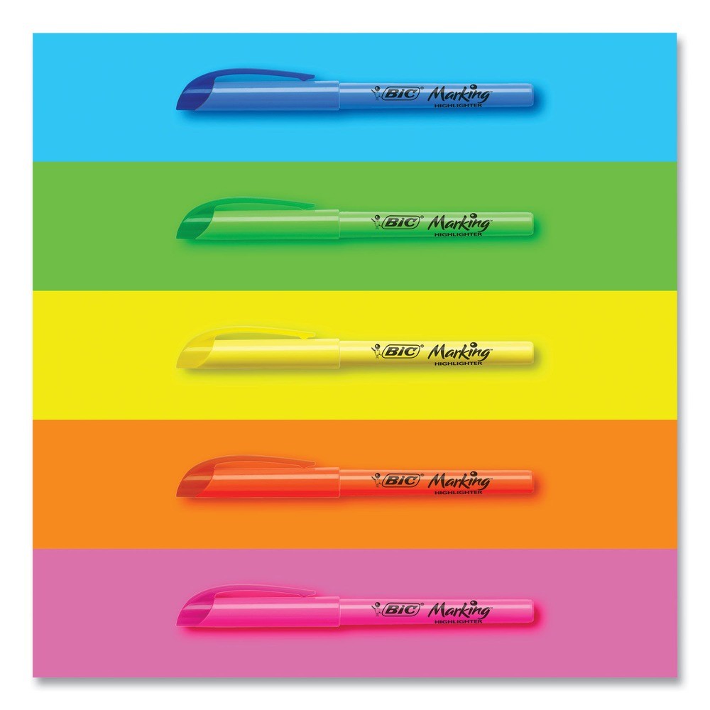 BIC BL11BE Chisel Tip Highlighter - Blue (1-DZ) New