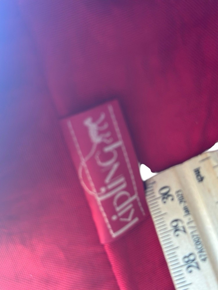 VTG 90’s Kipling Red Nylon Backpack Large Flap Buckle Drawstring Padded Back