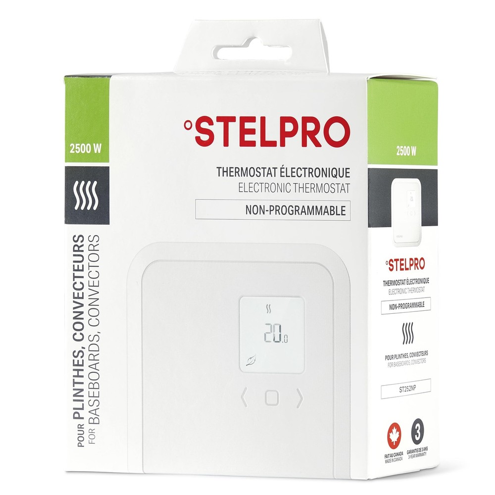 Stelpro Non-Programmable Electronic Thermostat for Baseboards and Convectors,...