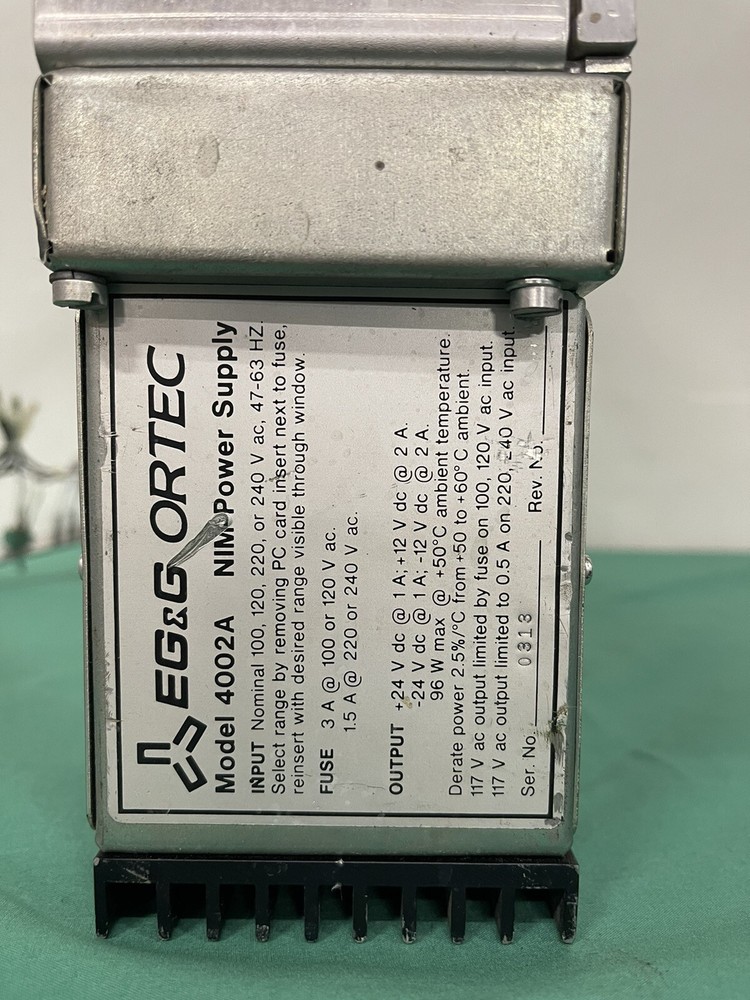 EG&G EGG Ortec 4002A NIM Power Supply