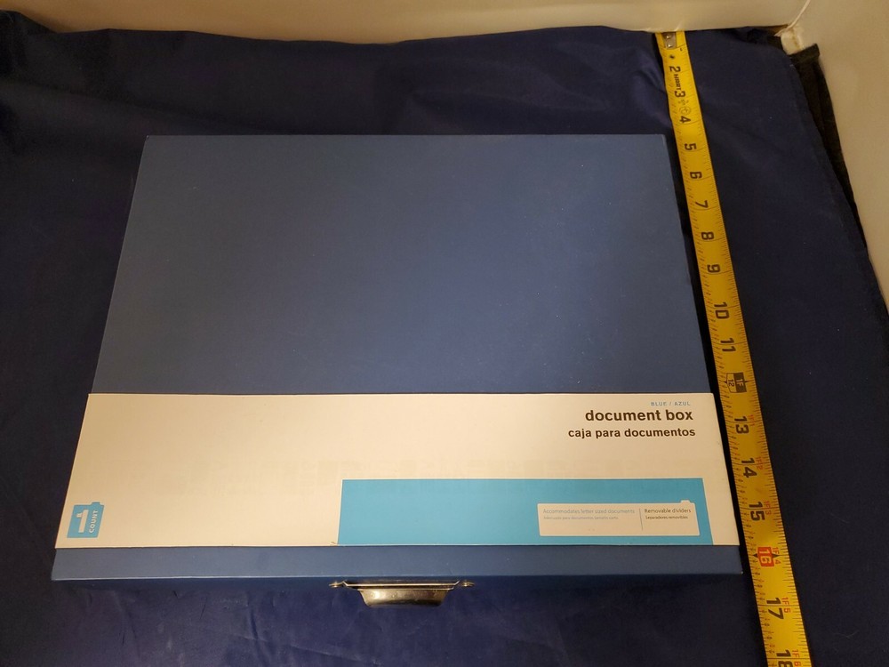 Unbranded Blue Document Box