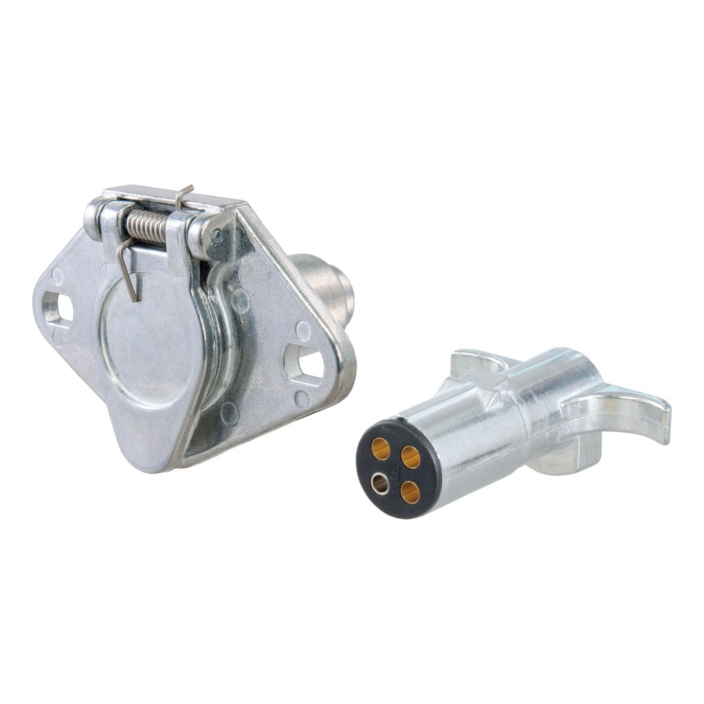 CURT 4-Way Round Connector Plug And Socket - 58761